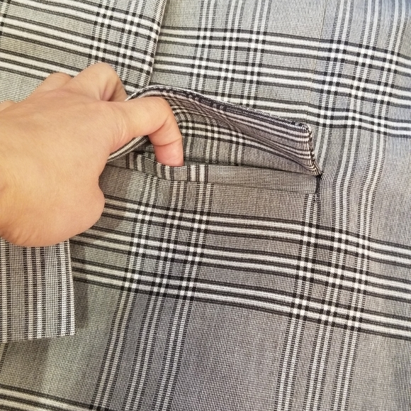 Zara Women's Plaid Blazer M - Picture 3 of 9